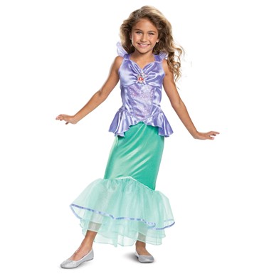 Girls Disney Princess Classic Ariel Mermaid Costume
