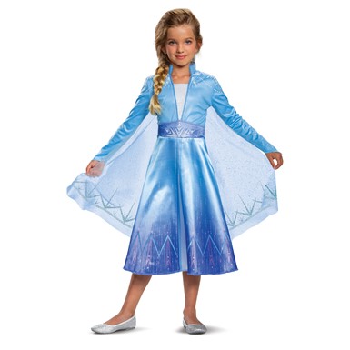 Girls Elsa Deluxe Halloween Costume