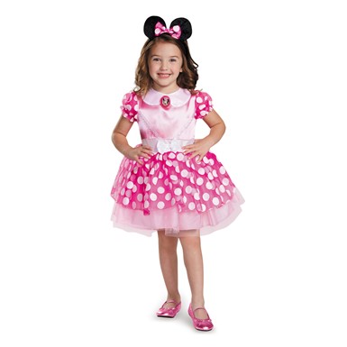 Girls Pink Minnie Mouse Classic Tutu Costume