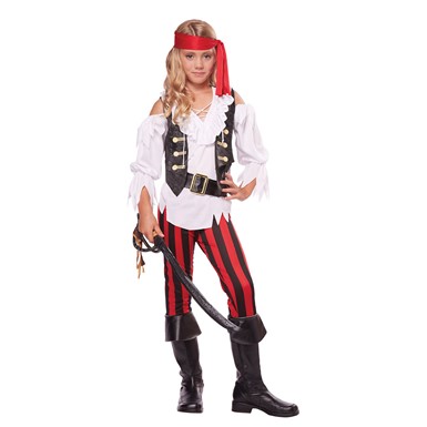 Girls Posh Pirate Halloween Costume