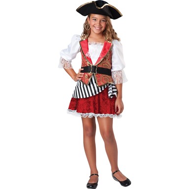 Girls Pretty Pirate Halloween Costume