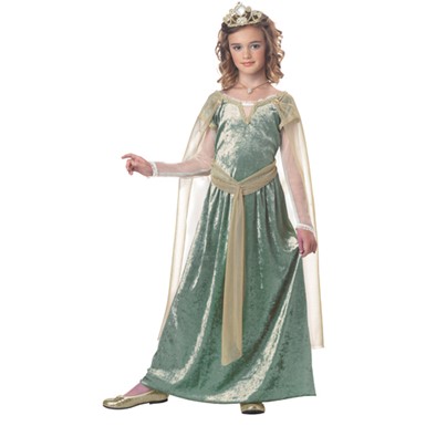 Girls Queen Guinevere Medieval Halloween Costume