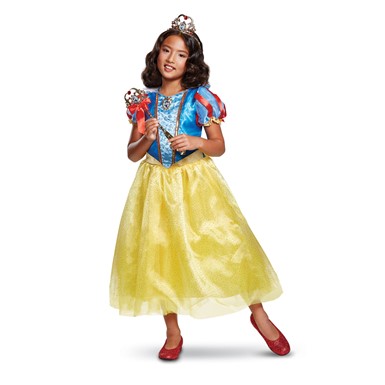 Girls Snow White Deluxe Gown Disney Costume