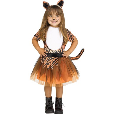 Girls Tiger Tutu Dress Toddler Halloween Costume