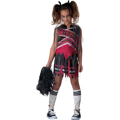 Girls Undead Cheerleader Halloween Costume