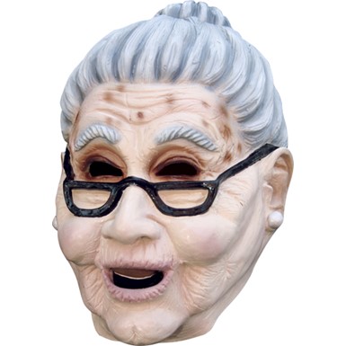 Grandma Old Lady Adult Mask for Halloween Costume