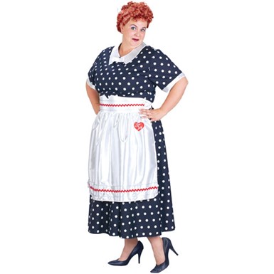 I Love Lucy Polka Dot Dress Plus Size Costume 18-22