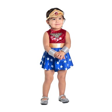 Infant Wonder Woman Dress & Diaper Cover Set