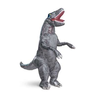 Jurassic World Blue Adult Inflatable Dinosaur Costume