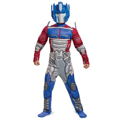 Kids Optimus Prime EG Muscle Transformers Cyberverse Costume