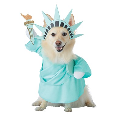 Lady Liberty Patriotic Dog Costume
