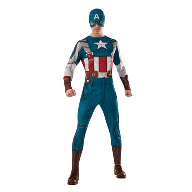 Mens Captain America Retro Suit Costume