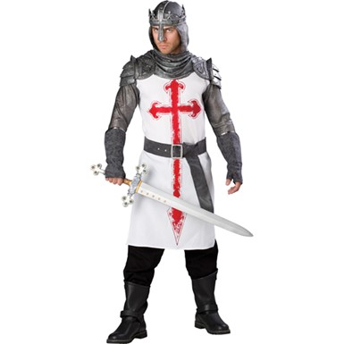 Mens Crusader Knight Medieval Halloween Costume