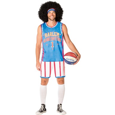 Mens Harlem Globetrotters Uniform Basketball Costume