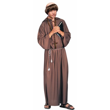 Mens Monk Halloween Robe Costume