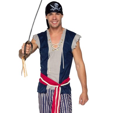 Mens Plank Walking Pirate Halloween Costume