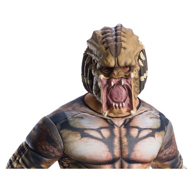 Mens Predator 3/4 Latex Halloween Mask