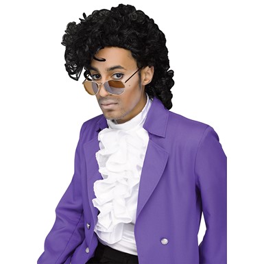 Mens Purple Rain Prince Costume Wig