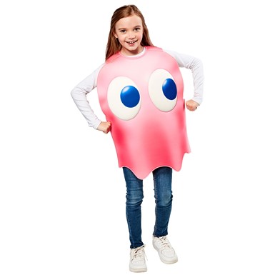Pinky Pink Pac-Man Monster Child Costume Size Standard