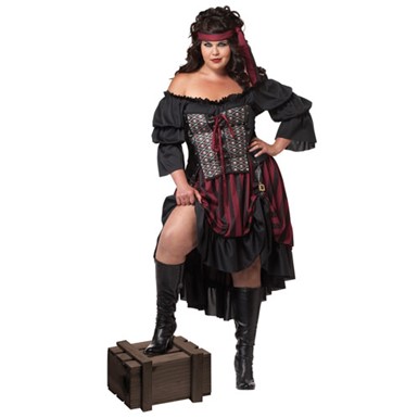 Plus Size Hot Pirate Wench Adult Halloween Costume