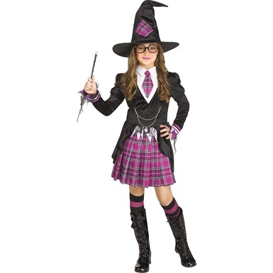 Schoolgirl Witch Child Halloween Costume