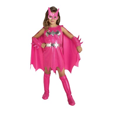 Super Pink Batgirl Kids Halloween Costume