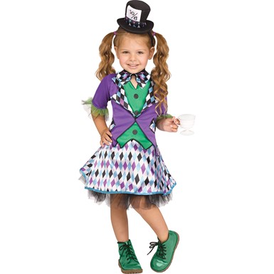 Girls Toddler Mad Hatter Costume - Alice in Wonderland Costumes