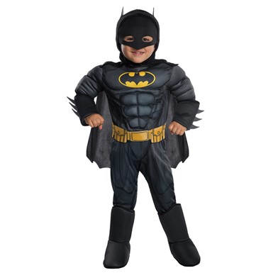 Toddler Muscle Chest Deluxe Batman Costume size XS 2T-4T