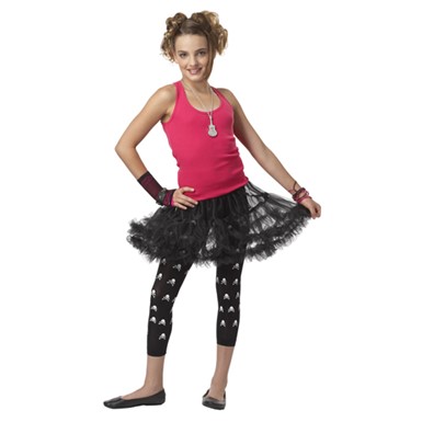 Tween Girls Black Pettiskirt Child Costume Accessory