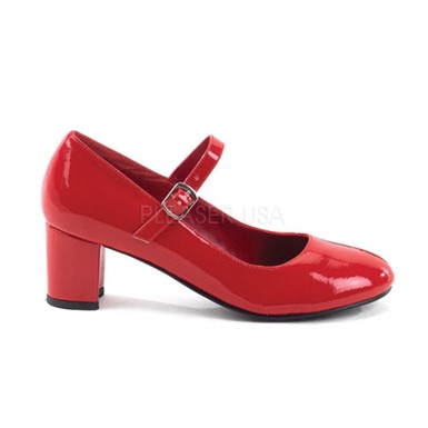 Womens Halloween Mary Jane Red Patent Shoes