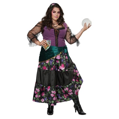 Womens Mystical Charmer Plus Size Gypsy Costume