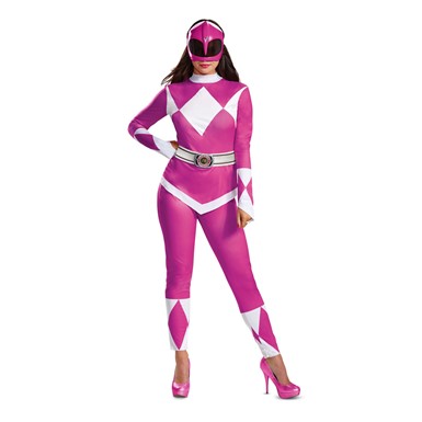 Womens Pink Ranger Deluxe Power Ranger Costume