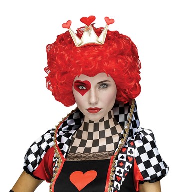 Womens Renaissance Queen of Hearts Costume Wig