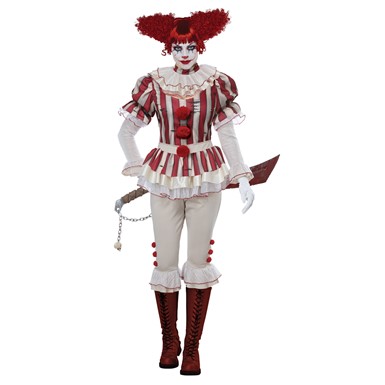 Womens Sadistic Clown Halloween Costume