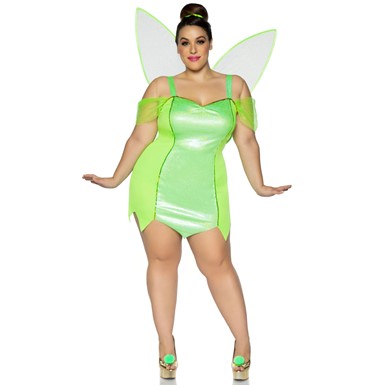 Womens Sexy Plus Size Pretty Pixie Fairy Adult Costume