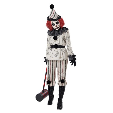 Womens Vintage Creeper Clown Costume - Adult Clown Costume