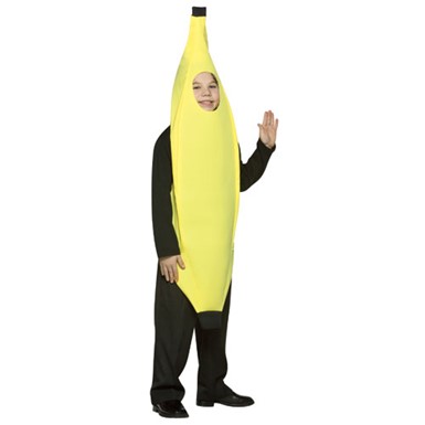 Yellow Banana Kids Halloween Costume size 7-10